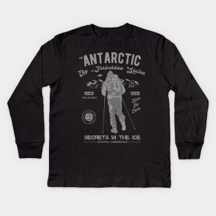 Antarctic Conspiracy Kids Long Sleeve T-Shirt